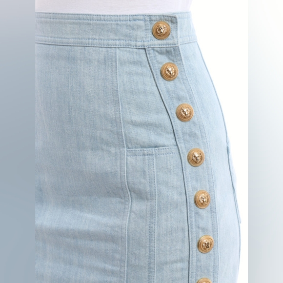 Balmain Women's Denim Skirt - Picture 4 of 16